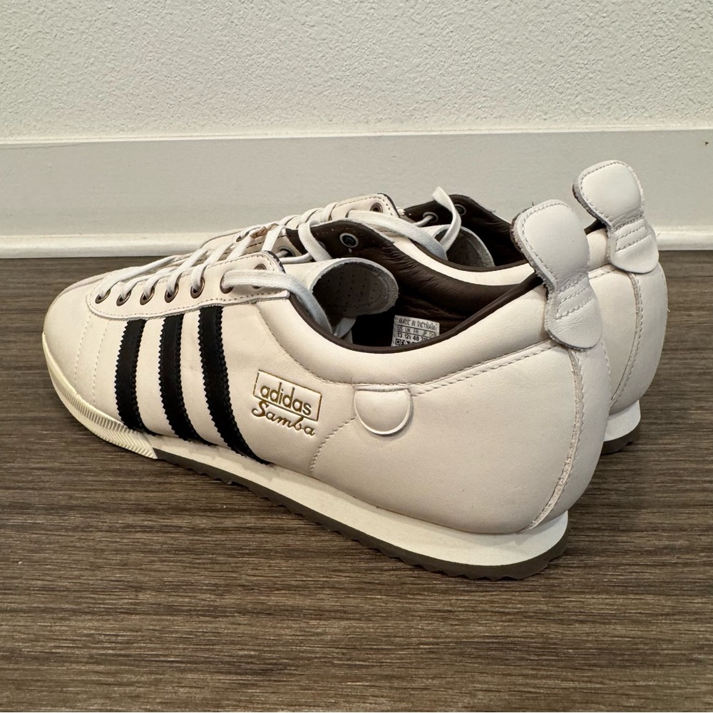 Adidas Samba 62 'White Black Brown' sz 13 - Picture 5 of 5